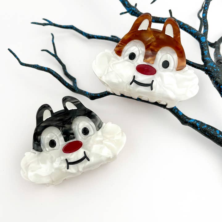 🐿️ Squirrel Hair Claw – Acetate Woodland Animal Clip
for wholesale by mildstyles
