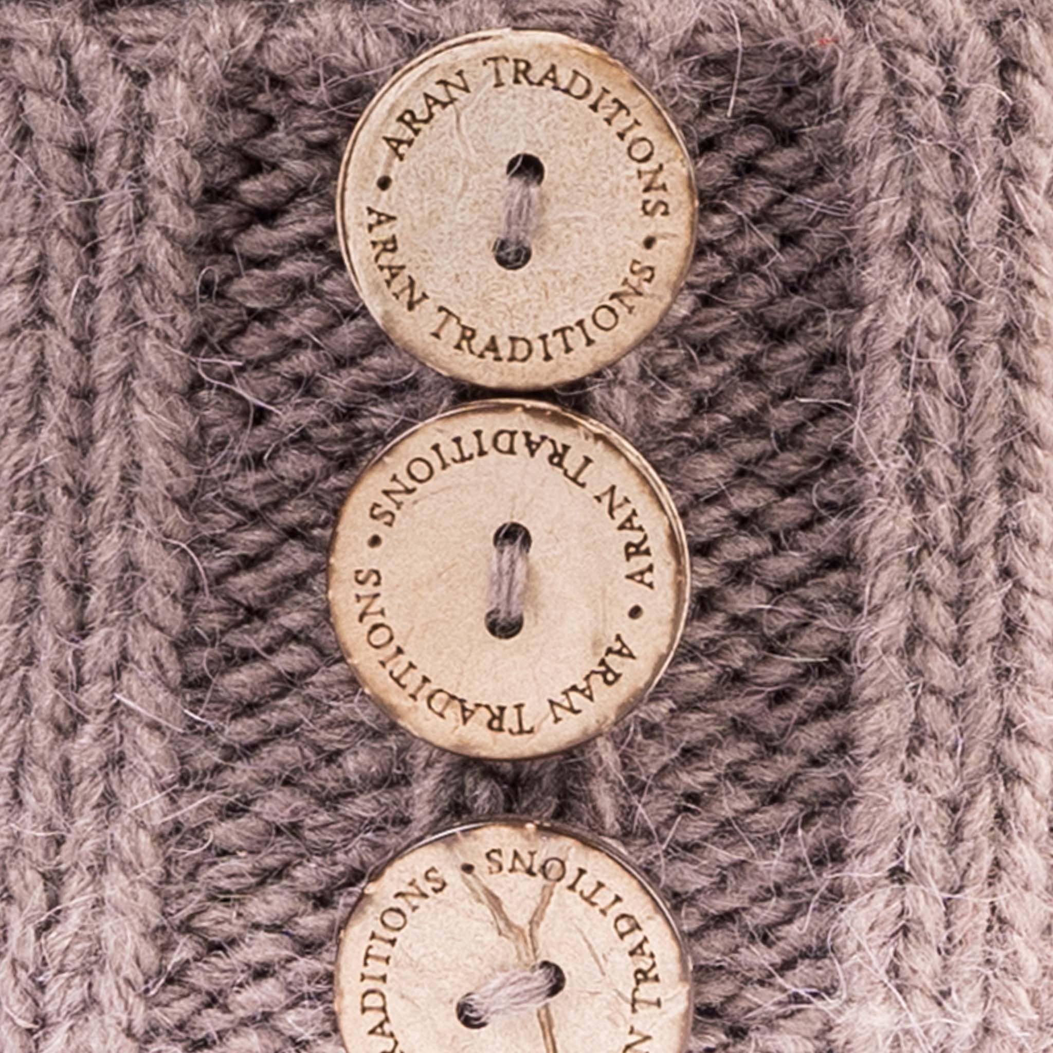 Aran Traditions - Wholesale Beanie - Women's - Aran Diamond Cable Button Hat17