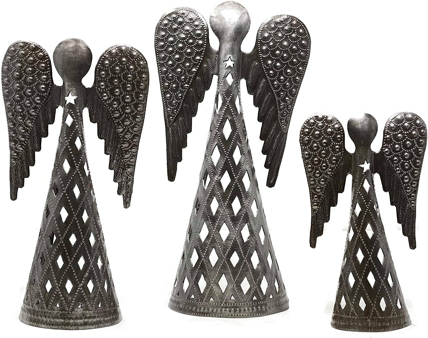 Haiti Fair Trade~ It's Cactus - Wholesale Christmas Decoration - Angel Table Top Decor, Handmade in Haiti, Recycled Metal Art3