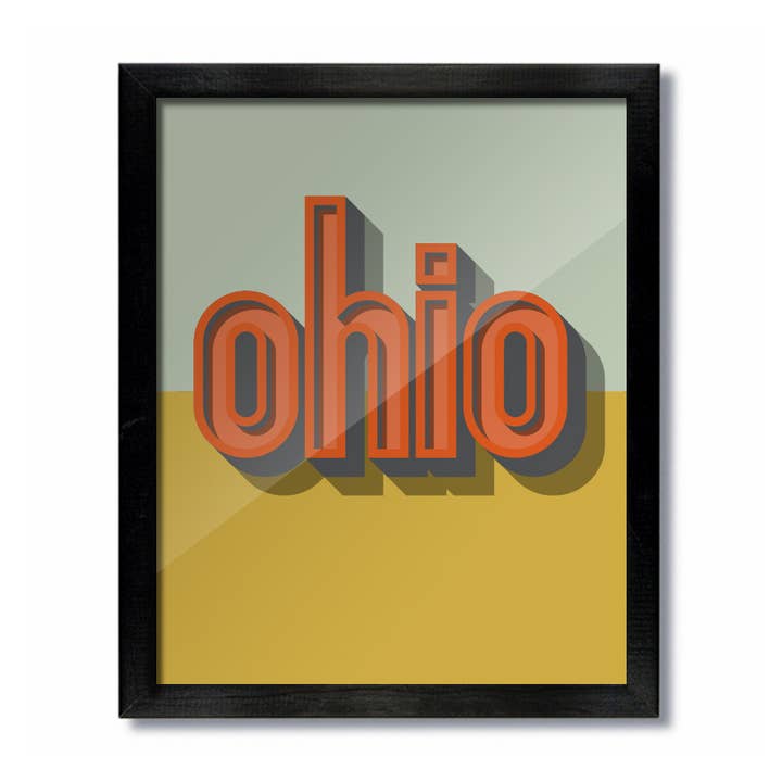 Imprimé Ombre Vintage Ohio pour la vente par D&W Elements