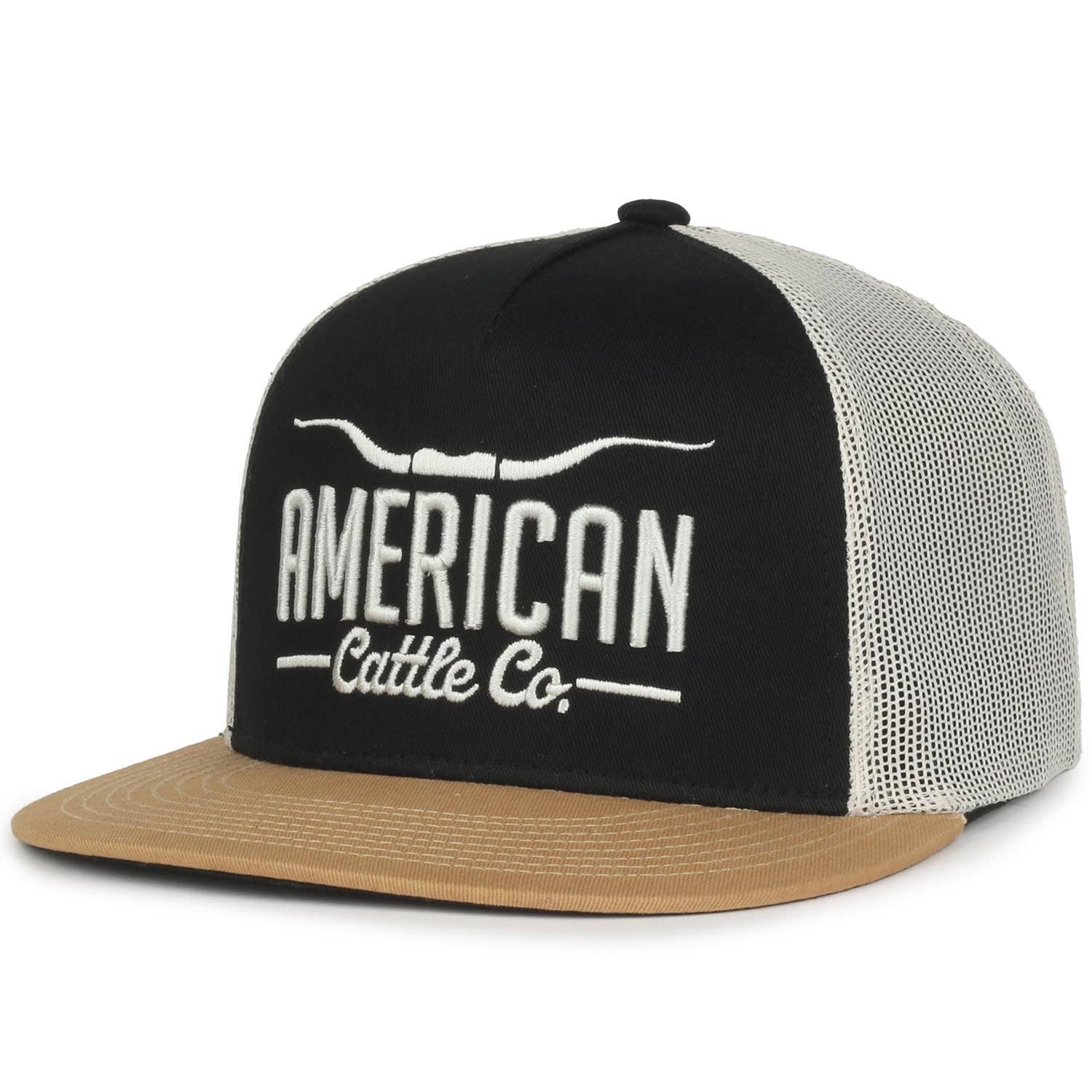 American Cattle Co - Wholesale Trucker Hat - Unisex - Longhorn Hat2
