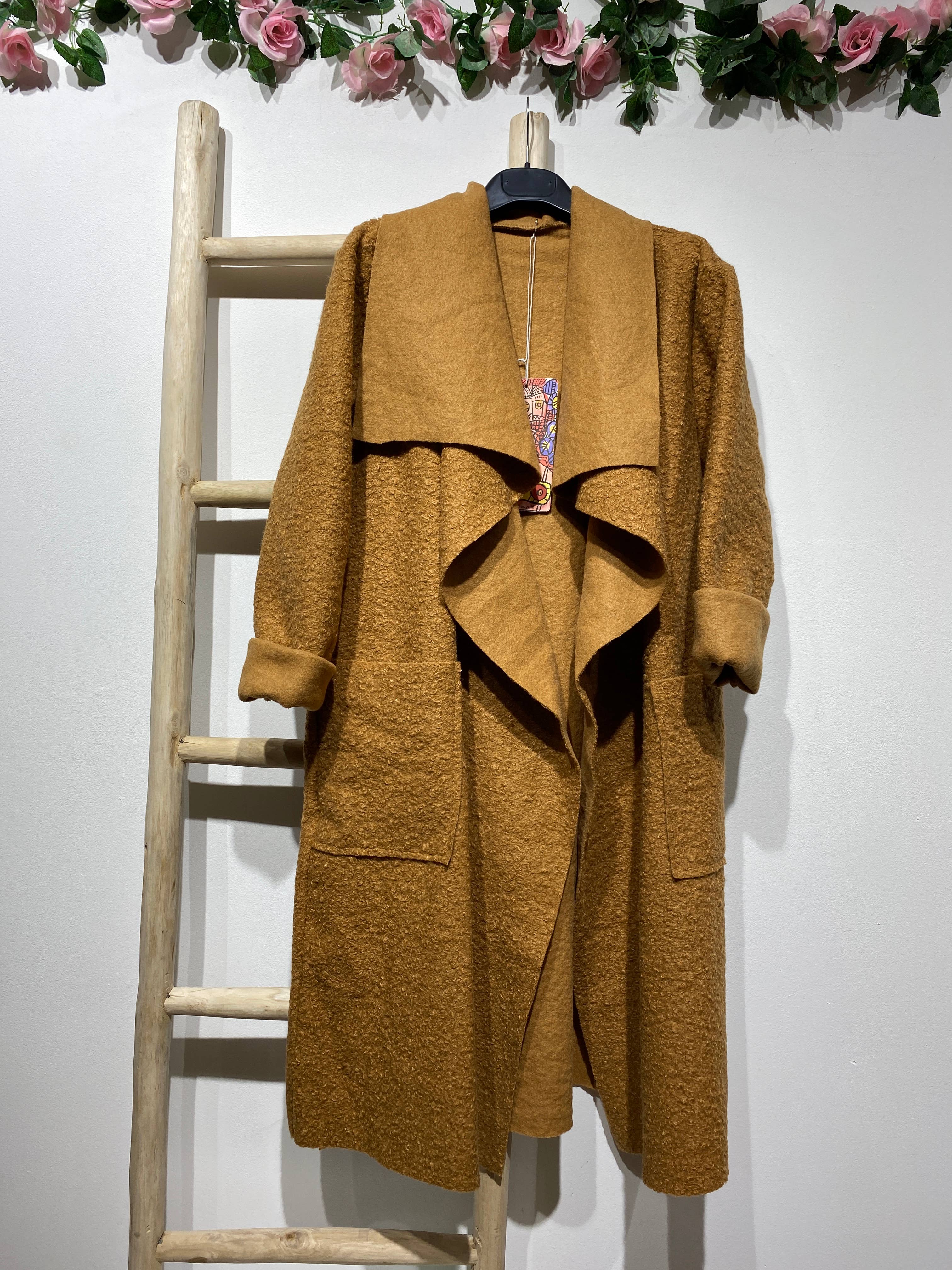 LINEN & COTTON HOUSE - Vente Manteau – femme - VESTE BOUCLETTE MATIERE RESPONSABLE + SIZE  35122 25