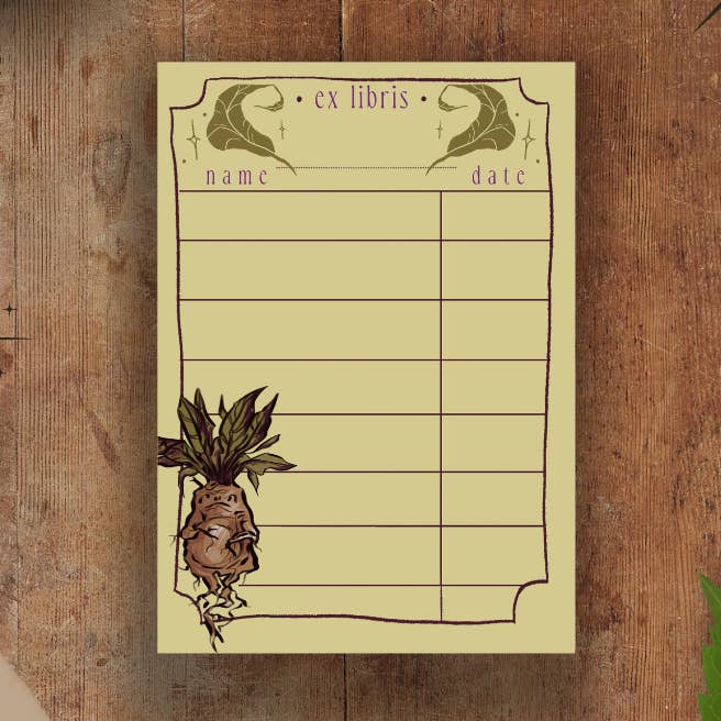 Tied Fates – wholesale Book plate – Mandrake Library Card Set1