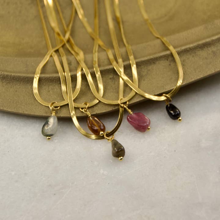 Divine Treasures Tourmaline Stone Pendant for wholesale by Veluna