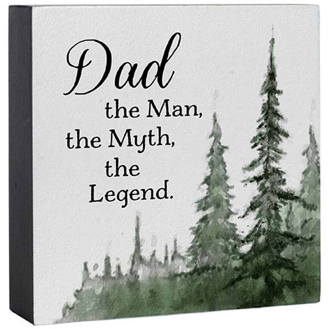 "Dad" Mini Square Sitter for wholesale by Gift & Garden by Carson