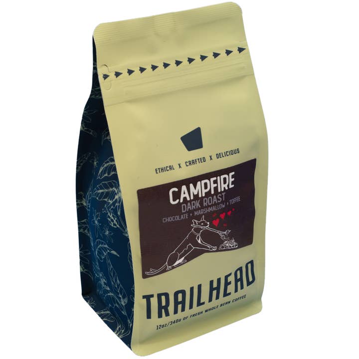 12oz Campfire Roast for wholesale by Trailhead Coffee Roasters