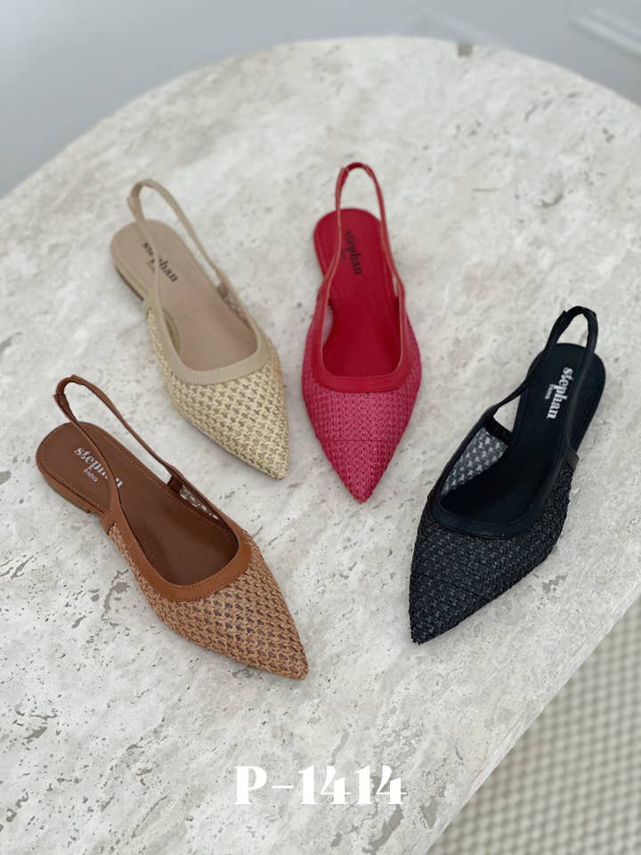 Slingback pumps met puntige neus P-1414 voor wholesale door Stephan Paris