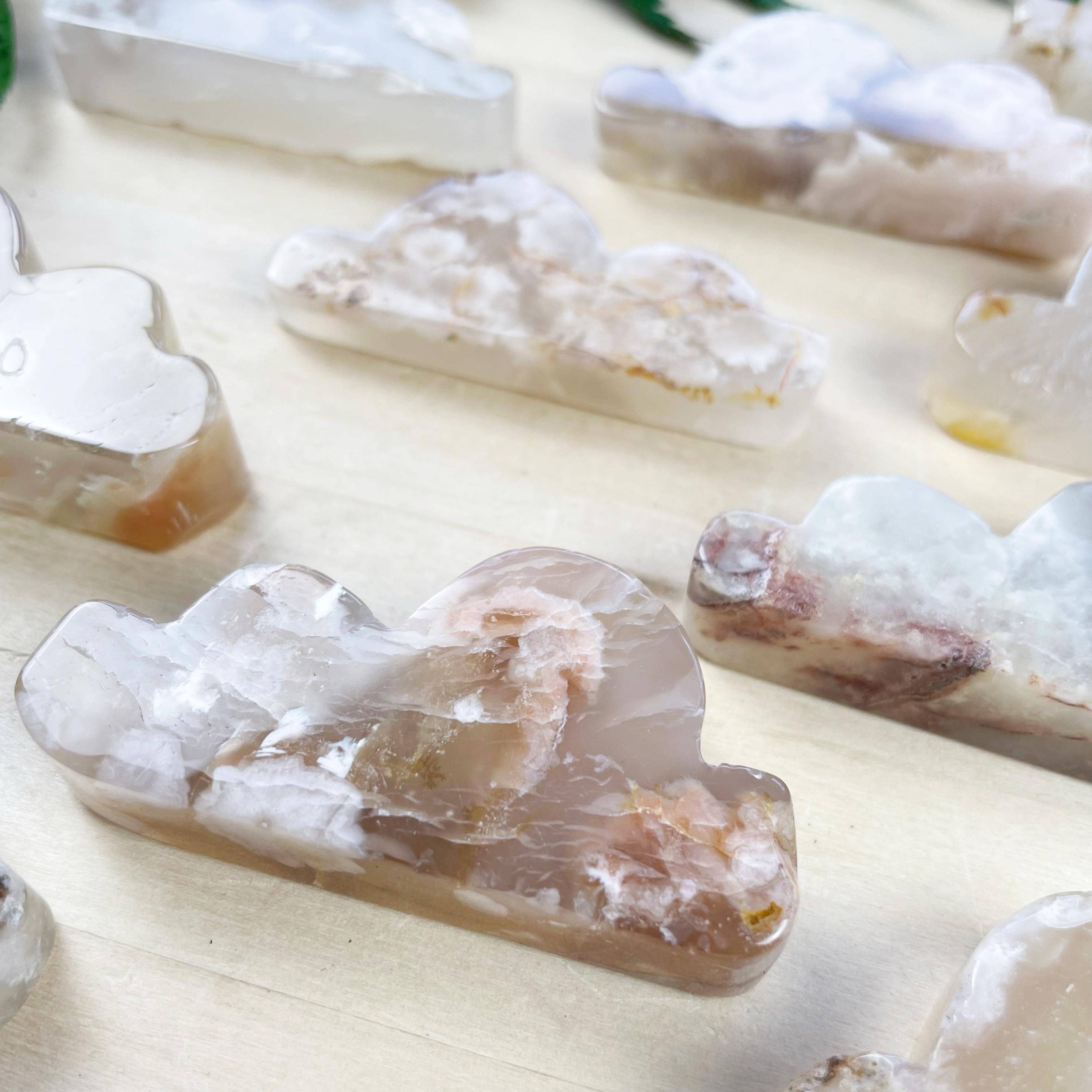 Ewelina Pas Jewelry - Wholesale Spiritual Stone/Crystal - Flower Agate Cloud Carving4