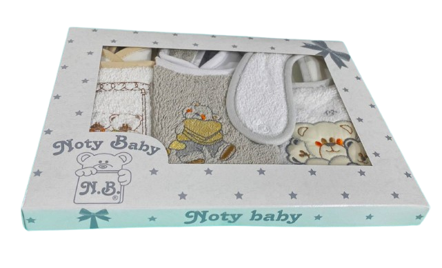 Noty Baby - Wholesale Baby Paper - Set of 3 different embroidered baby bib models1