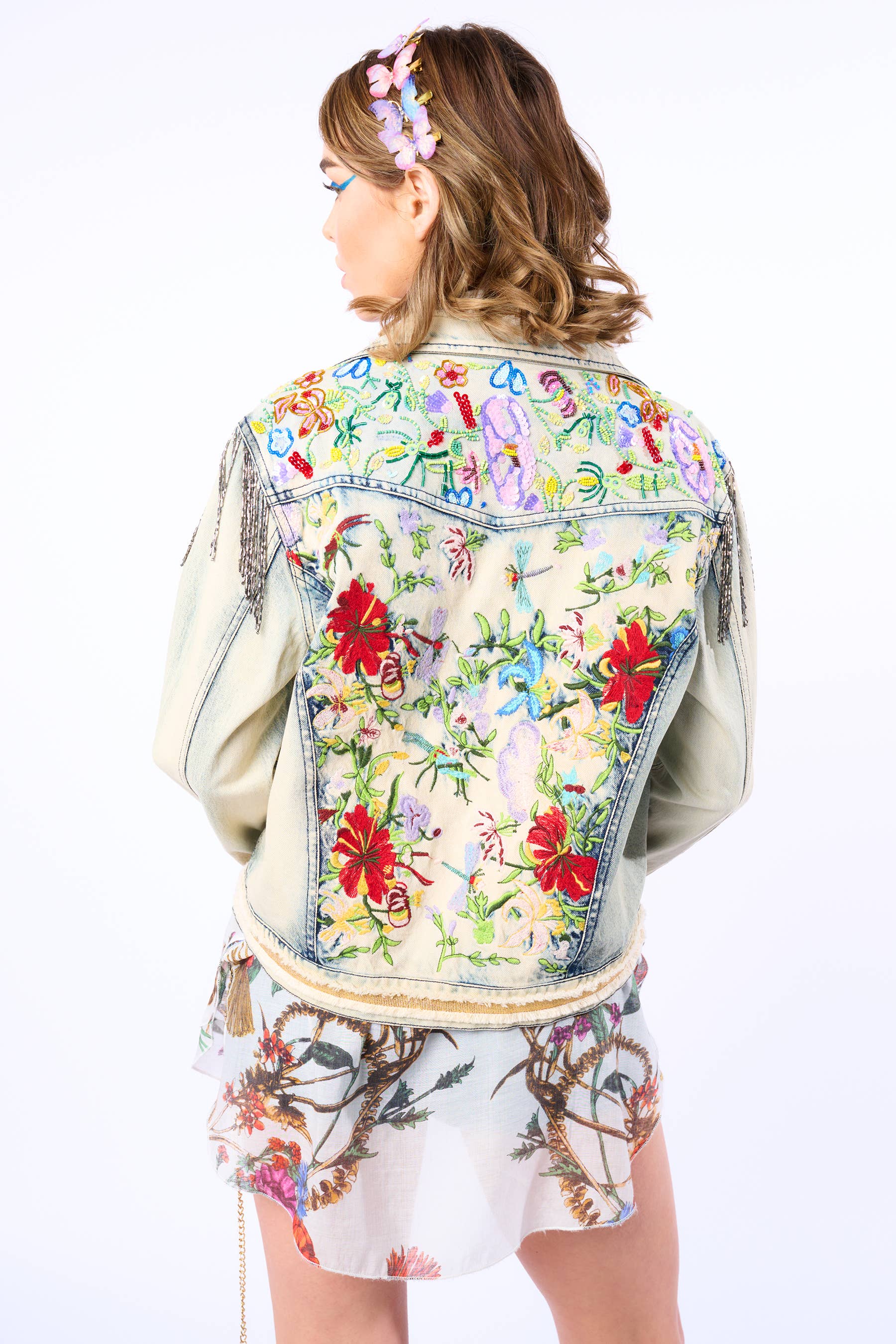 Country Queen Embellished Denim Jacket for wholesale on Faire6