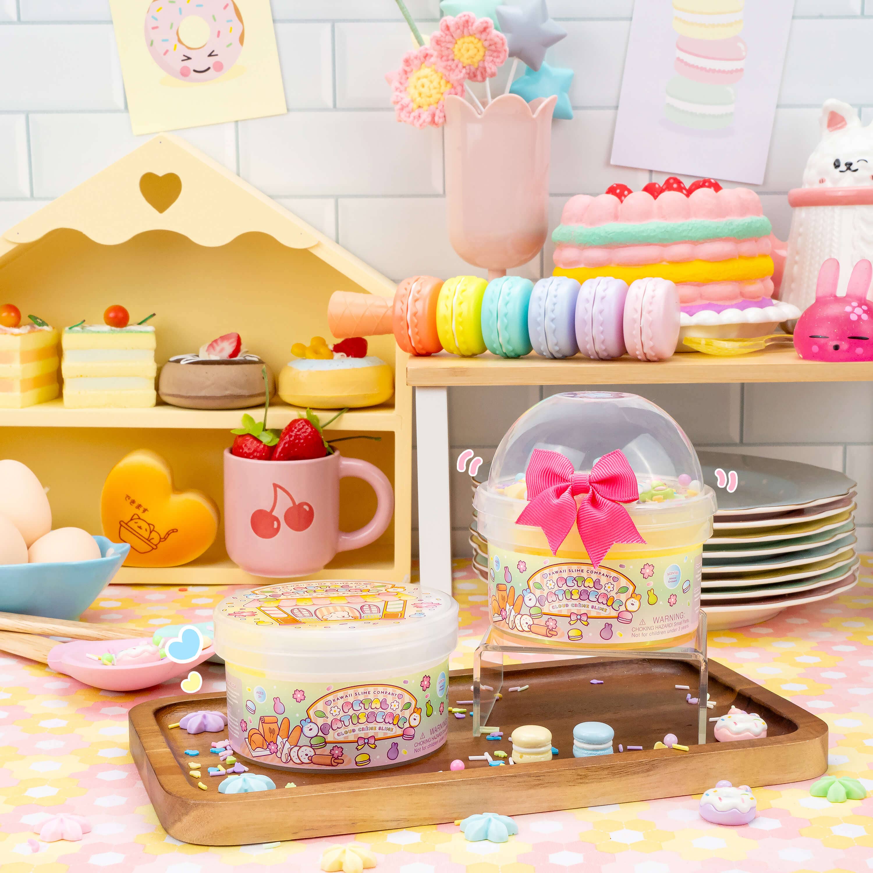 Kawaii Slime Company - Wholesale Putty/slime – Child - Petal Patisserie Cloud Creme Slime (4pcs/case)2