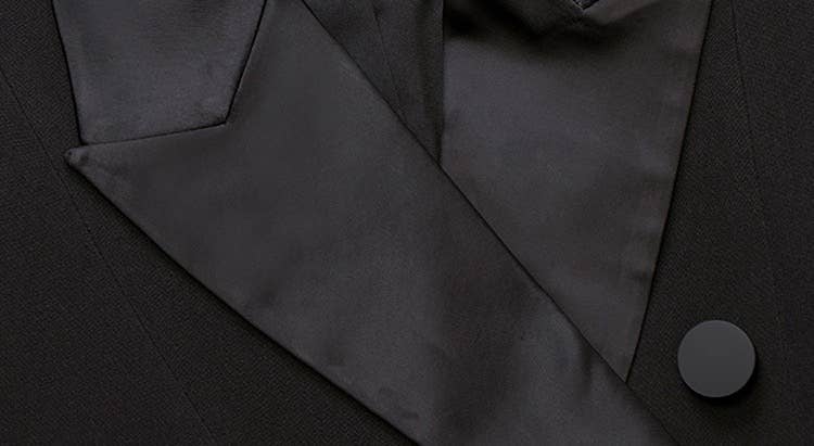 Svart BL062 Kavajklänning med spetsärmar för kvällsbruk för wholesale på Faire6