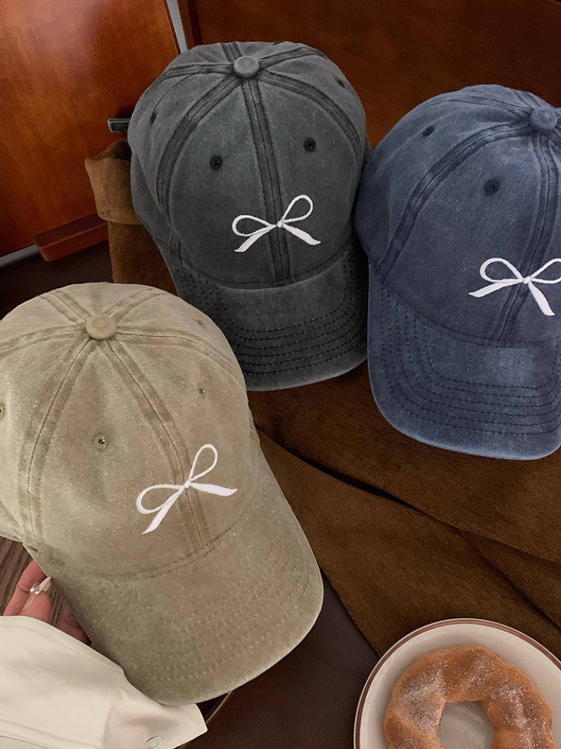 Wholesalesir - Wholesale Baseball Cap - Women's - Bow Embroidered Baseball Cap4