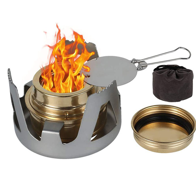 VIGOR - Wholesale Stove/burner cover - Mini Alcohol Stove for Outdoors Backpacking Lightweight Port1