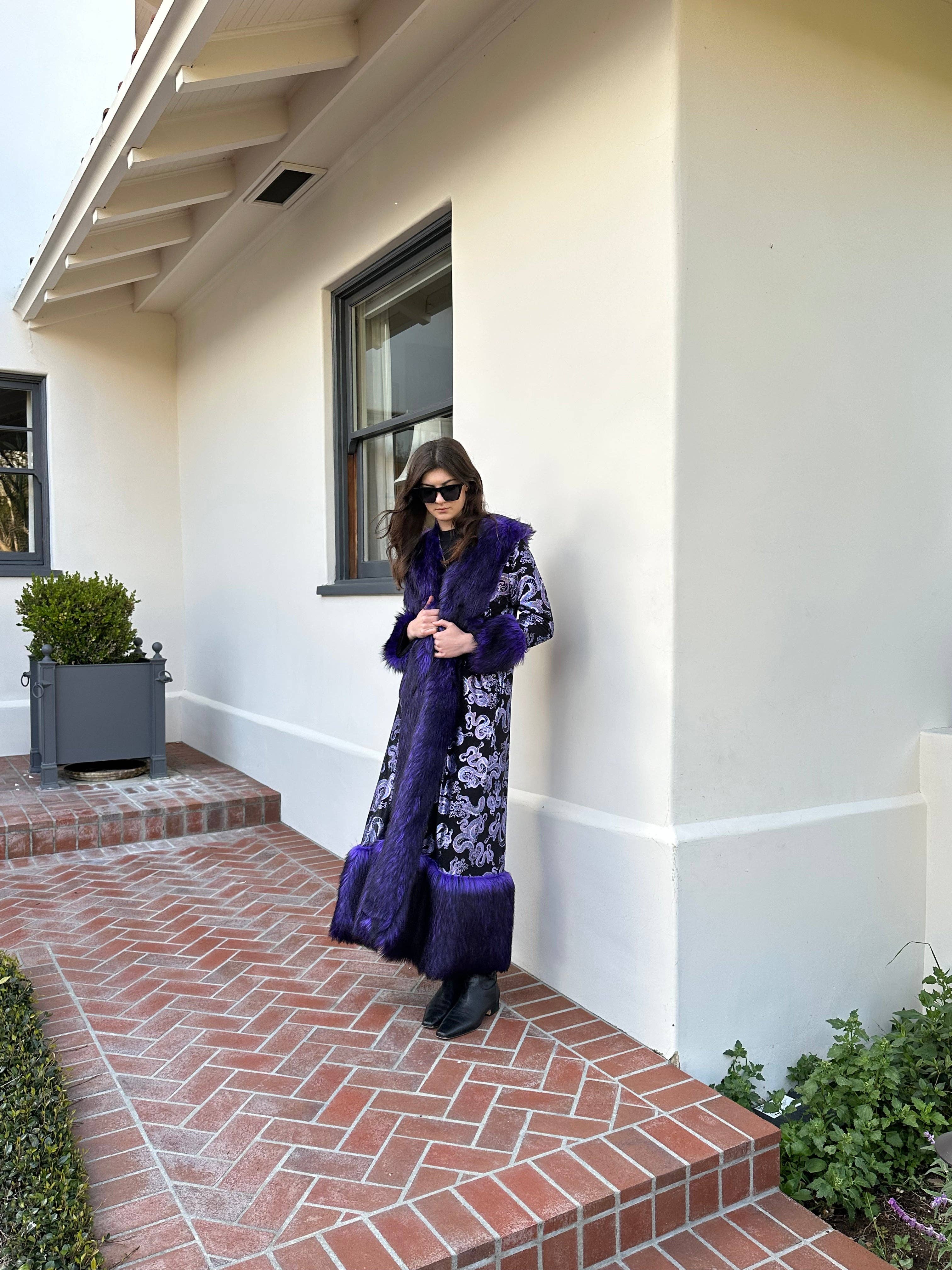 Jennafer Grace - Venta al por mayor Abrigos de piel/piel sintética - Mujer - Abrigo de Piel Sintética Penny Deluxe Nymeria Plum8