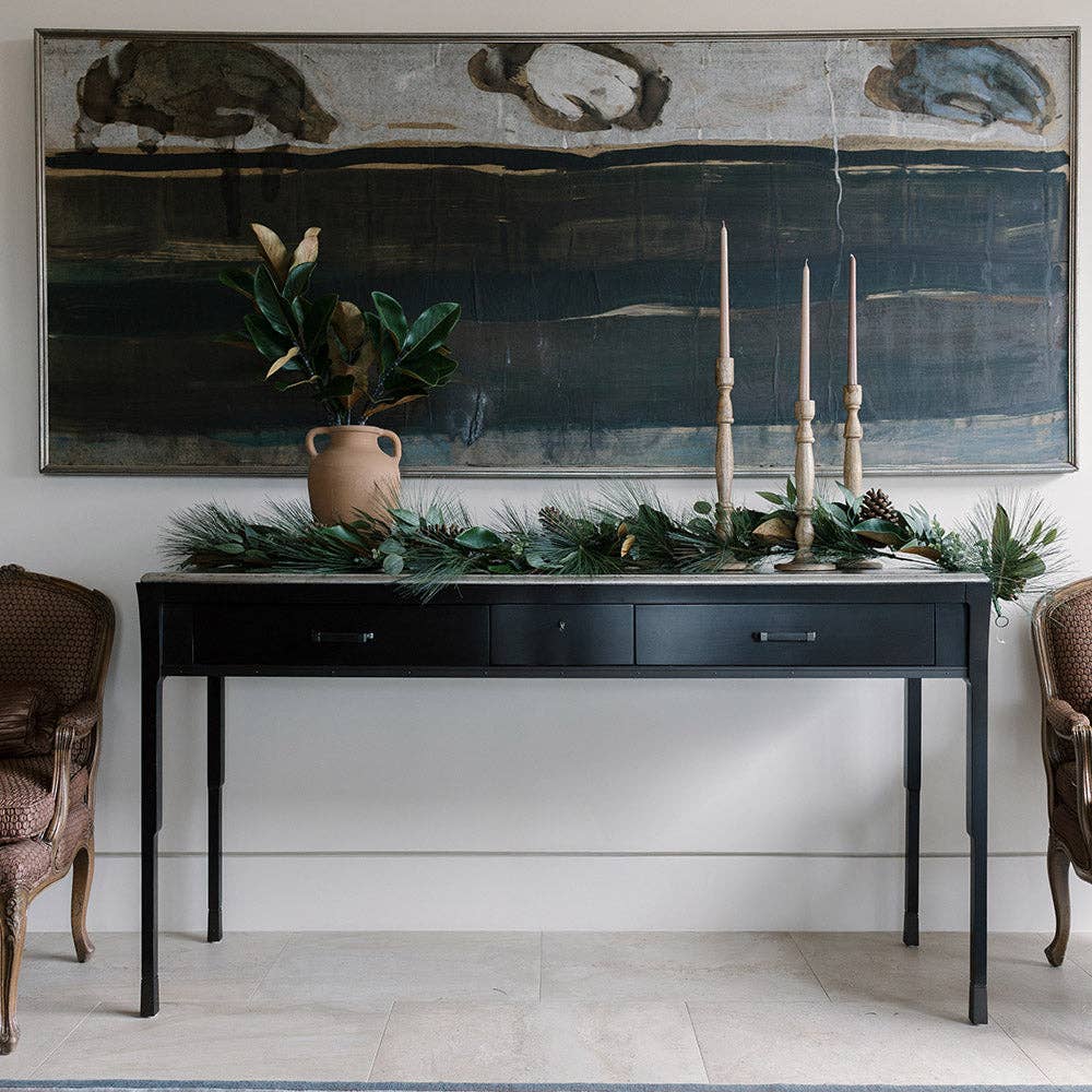 6' Magnolia, Eucalyptus, Pinecone, & Needle Pine Garland for wholesale by CG Hunter