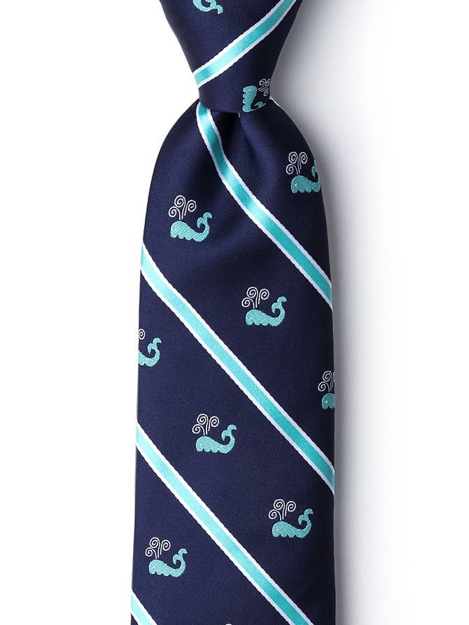 Hvaler Slips af Vilde Slips - Aqua Microfiber for engroshandel hos Wild Ties