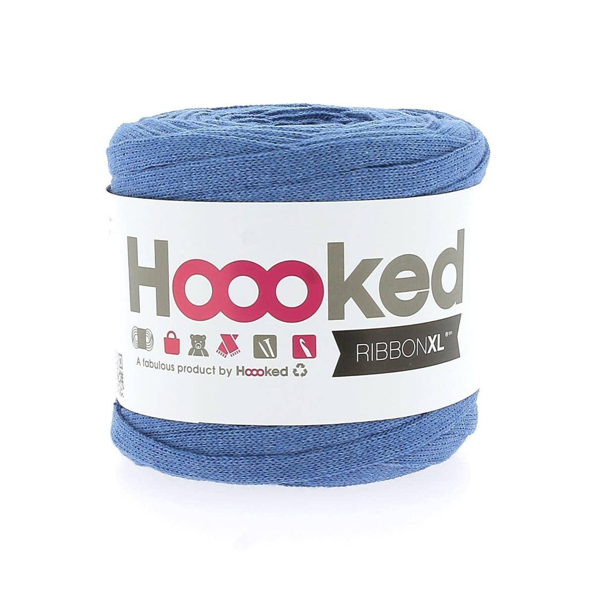 Hoooked Yarns - Vendita all'ingrosso Lana - Filo di tessuto riciclato Ribbon XL 125 g34