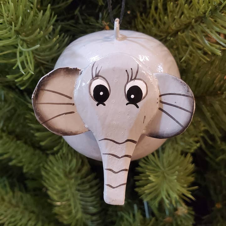 Ornamento Maraca Animal Musical Elefante para venta al por mayor de A Lost Art