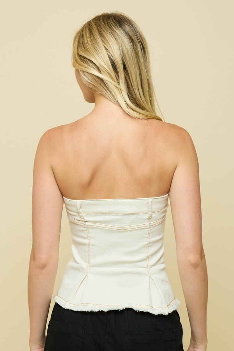 ANWND - Wholesale Corset - Women's - 10209 - DENIM CORSET TOP2