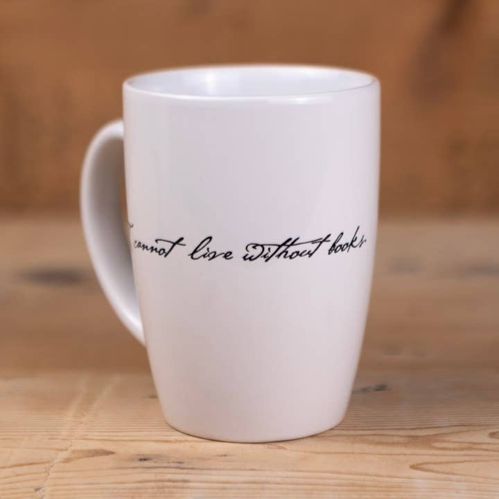 Liberty & Co. - Vente Tasse à café - Mug « Je ne peux pas vivre sans livres » de Thomas Jefferson3