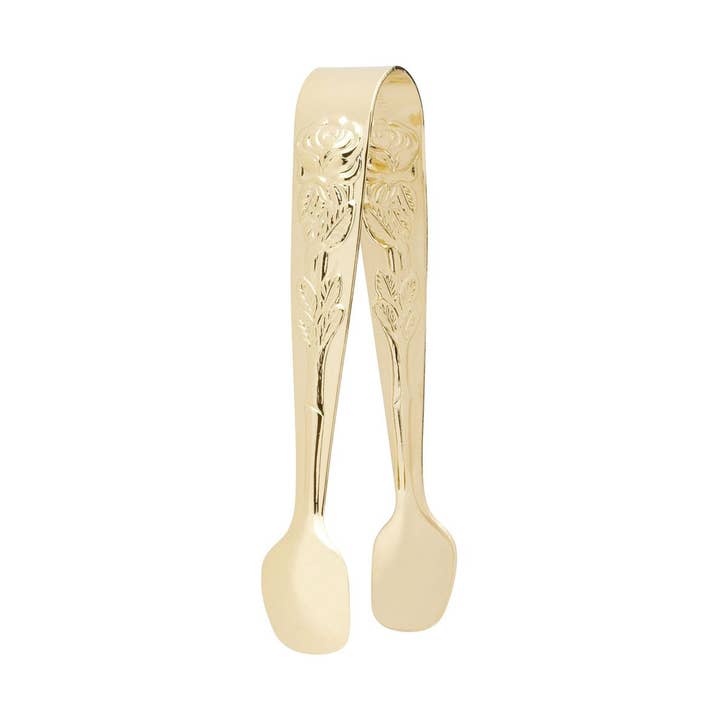HIC - Harold Import Co. - Wholesale Kitchen Tool/Gadget - Fino Rose Sugar Tong, Gold Plated0