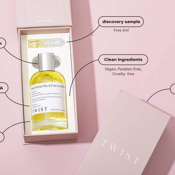 Twist Perfumes - Wholesale Perfume/Eau de Toilette - Twist Red Velvet No. 4 Inspired by MFK Baccarat Rouge 540