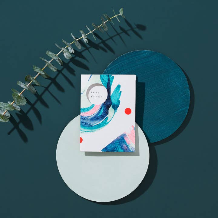 Moglea - Wholesale Season's Greetings Card - Holiday Swirl Set1