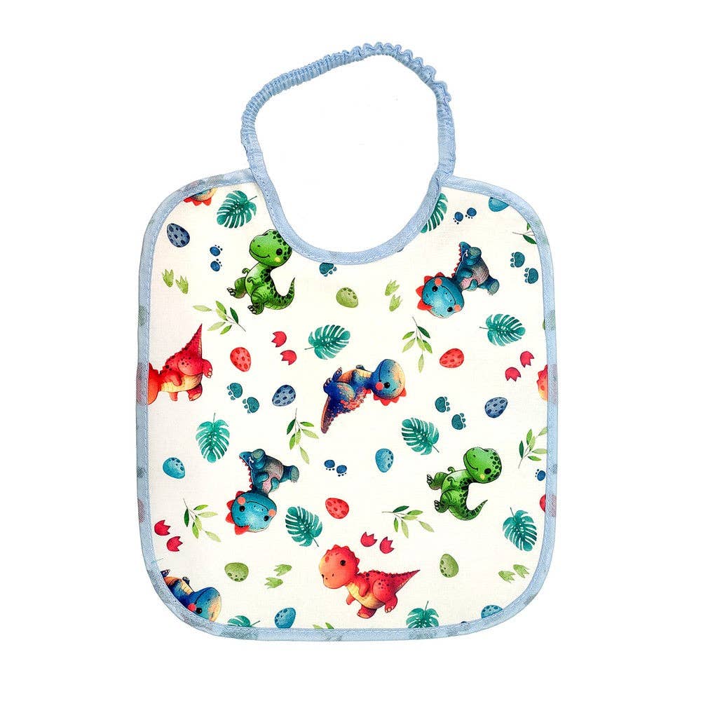 Almatex srl - Wholesale Bib - Baby - CHARLIE/SPLASH bib in printed fabric, paired, cm.25x28 with elastic1