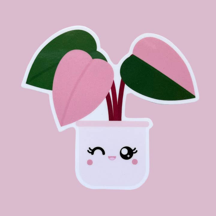Pegatina Planta Filodendro Princesa Rosa para venta al por mayor de Blushiez