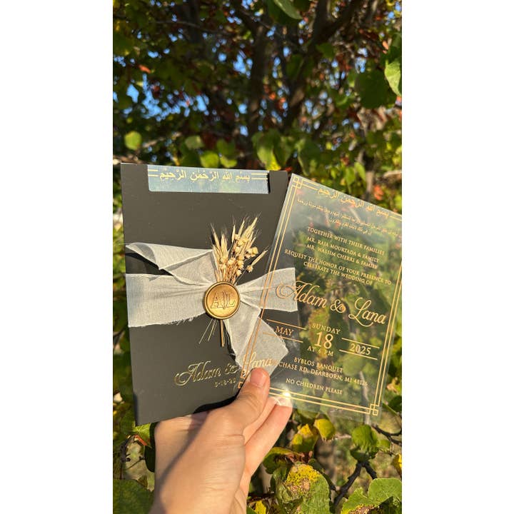 Personliga akrylbröllops- och quinceañera-inbjudningar för wholesale av Faire Part Cards