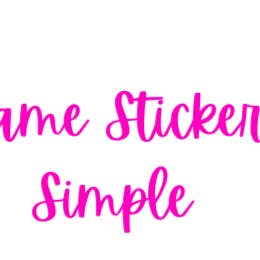 Name Stickers | Simple Print or Script for wholesale by Oh Stitch, Please LLC