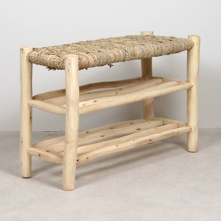 Träbänk med dubbelförvaring 80 cm för wholesale av Bohome Living