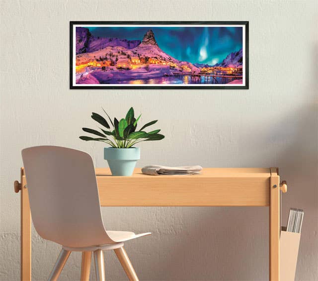 Creative Toy Company - Wholesale Puzzle - Adult - Colorful Night Over Lofoten,1000 Pc Pano (No Shrink Wrap)1