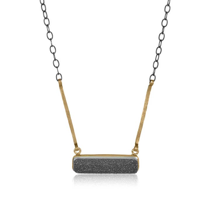 Colar Geode Bar por atacado de Mabel Chong