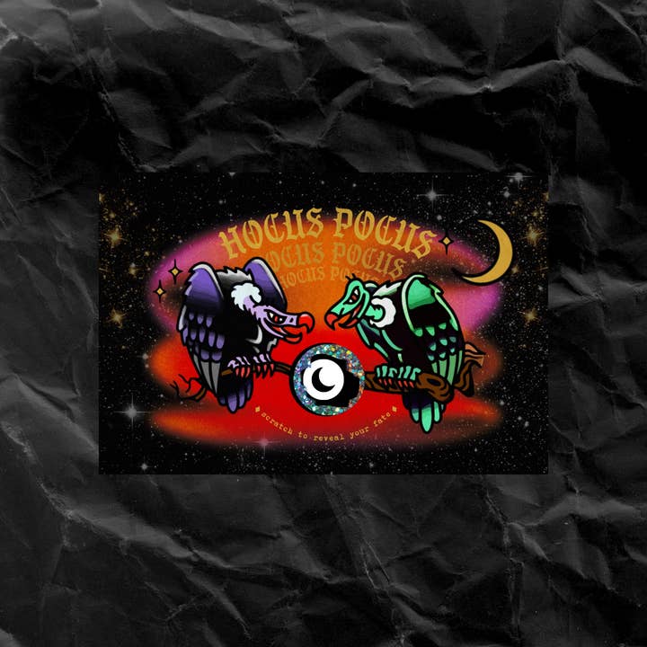 Cosmic Butcher - Wholesale Everyday Greeting Card - HOCUS POCUS Magic Scratch Off Fortune Card | Witchy Gifts4