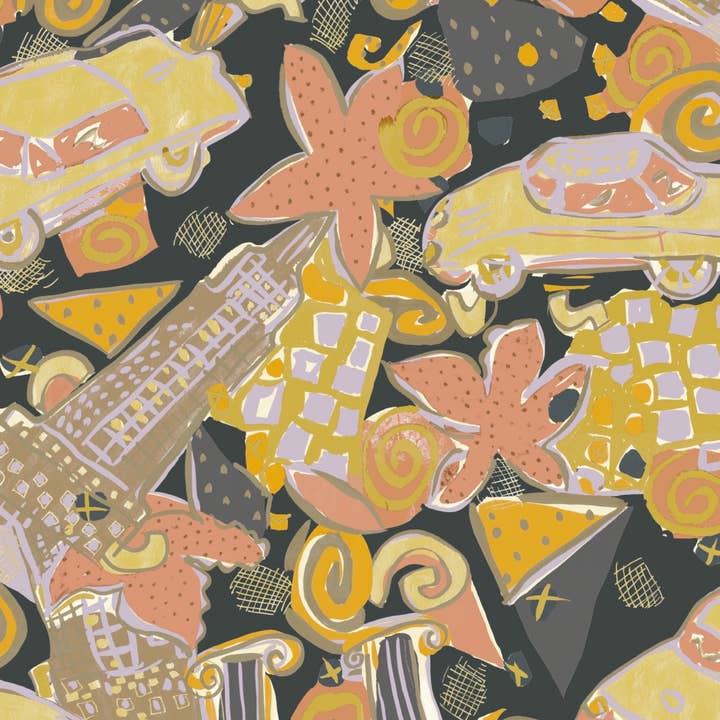 New York Wallpaper, for wholesale by Sharon Jane Studio