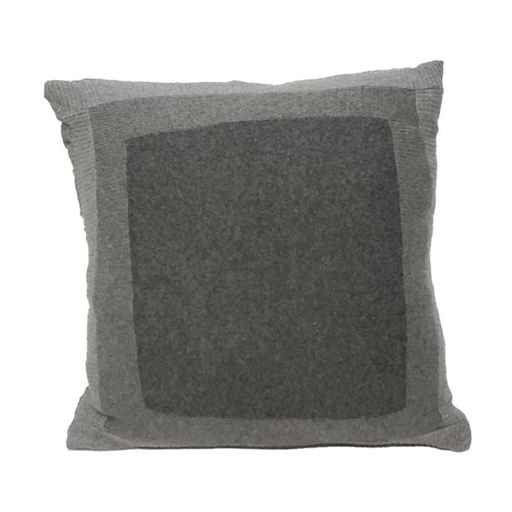 Grey Color Block Pillows 24" for wholesale by Deborah Lindquist