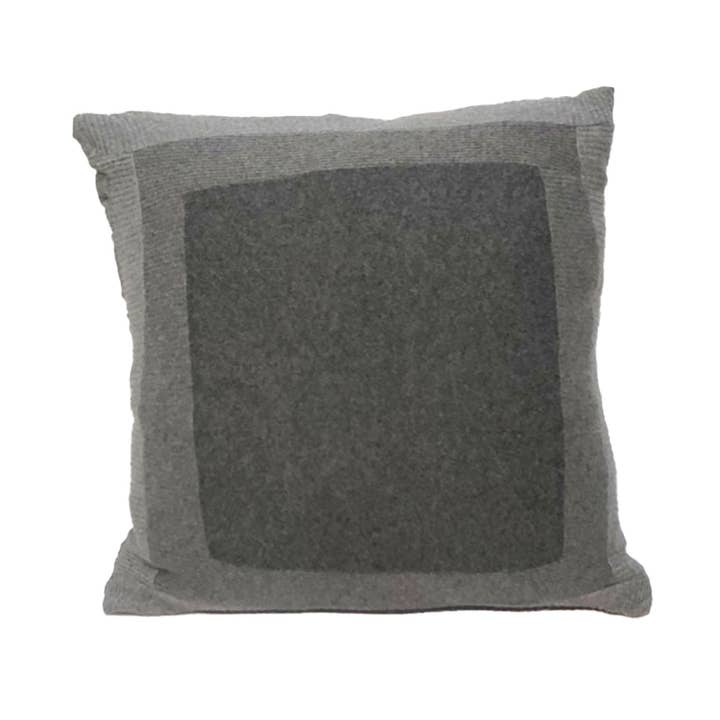 Grey Color Block Pillows 24" for wholesale by Deborah Lindquist