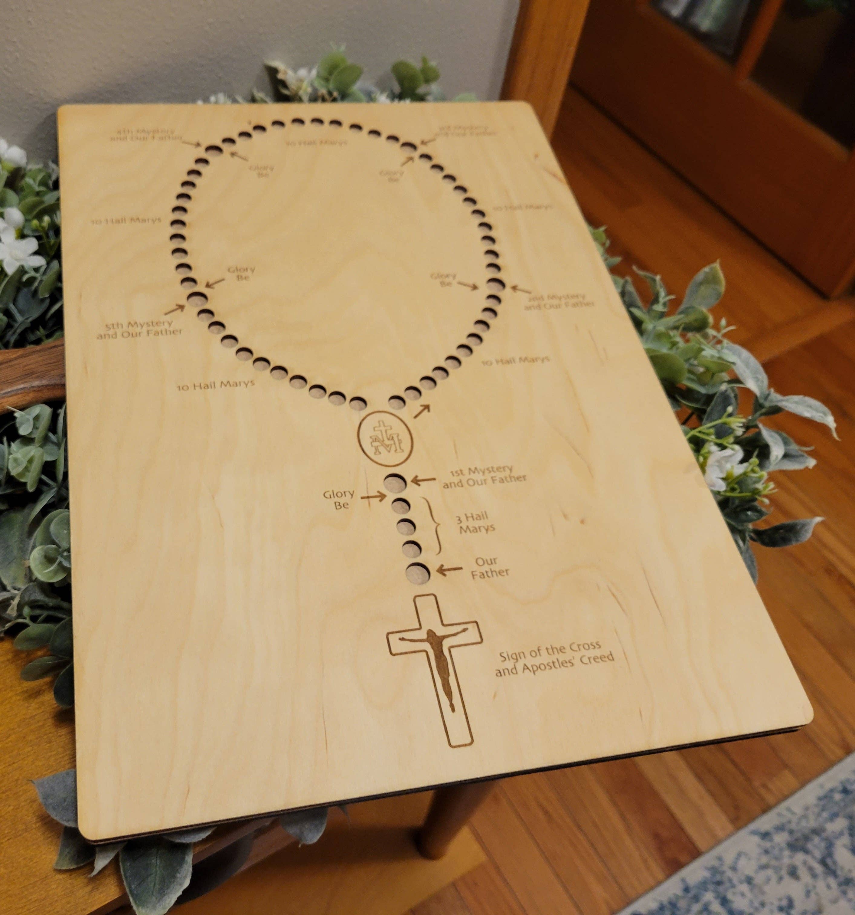 Ellie Joe Design Co - Wholesale Wood Toy - Kids - Rosary Teaching Board