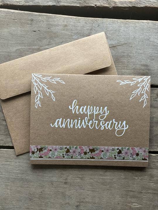 Happy Anniversary Greeting Card for wholesale by Mission Creek Design Co