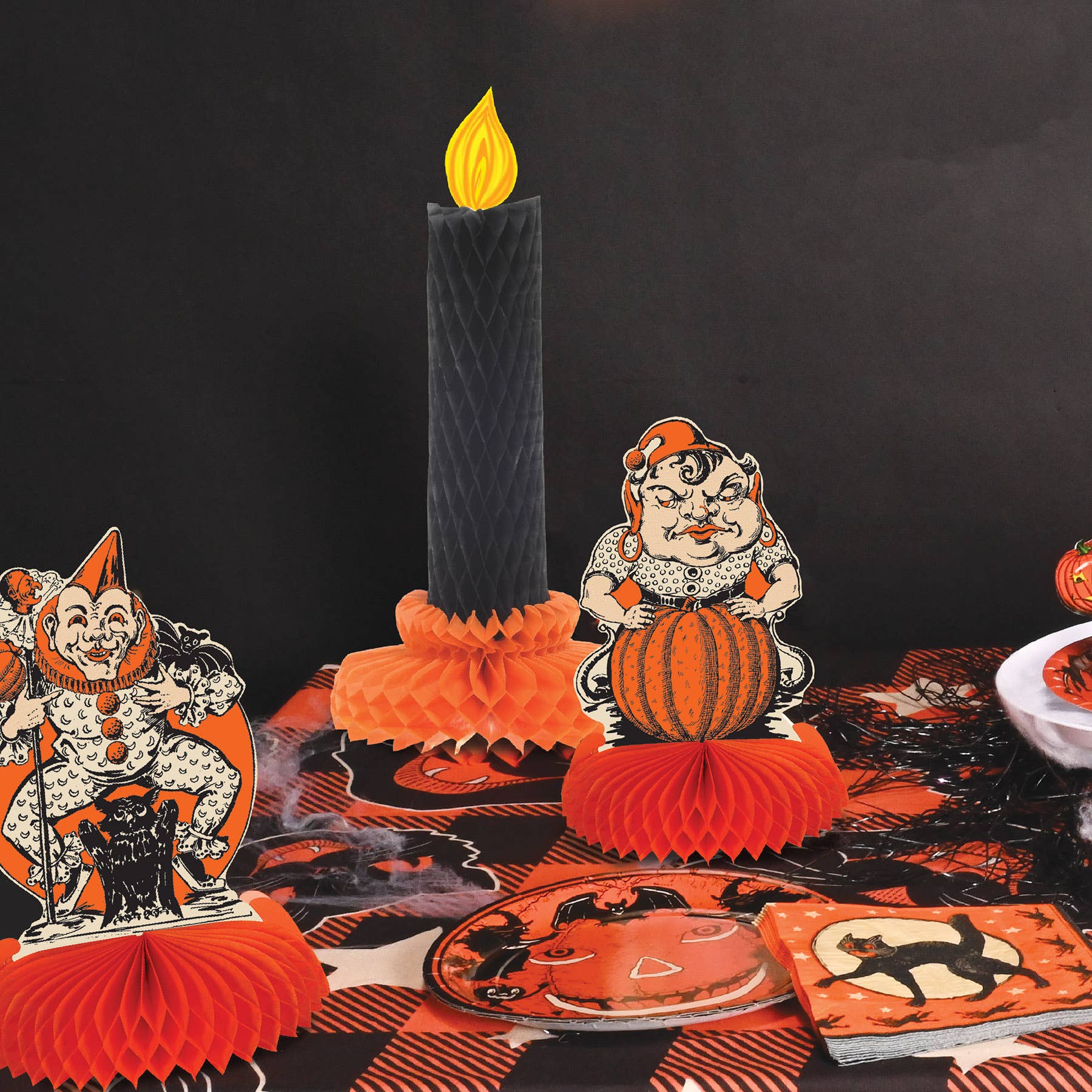 Beistle - Wholesale Decal - Party Decorations - Vintage Halloween Centerpieces, 9", Pack of 46