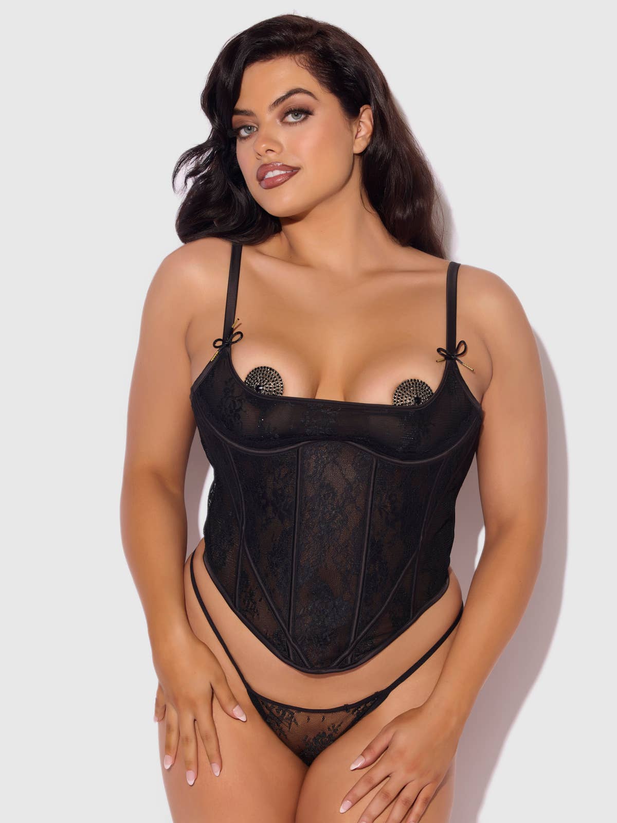 House of Desire – Lingerie - Mulher por atacado – CONJUNTO DE CORDÕES COM FIO DE RENDA JOCELYN E CORDÃO3