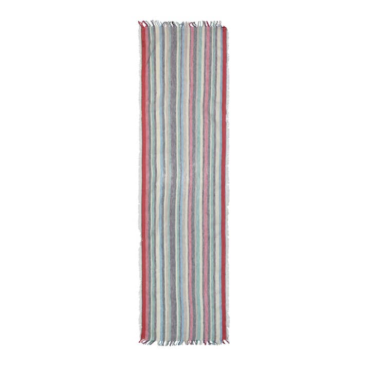 Imani Narrow Striped Linen Scarf for wholesale by Dupatta Designs