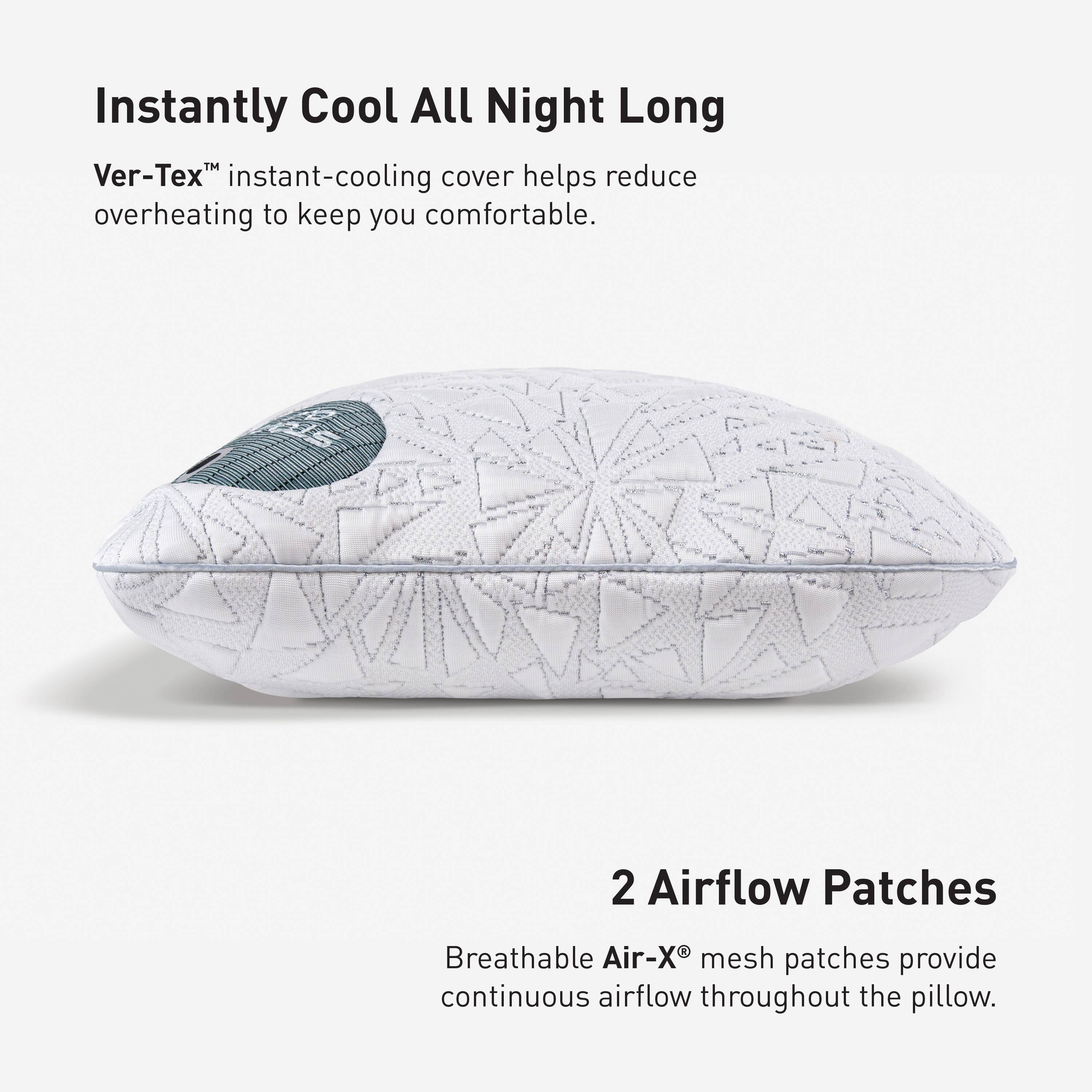 Bedgear - Vente Oreillers - Coussin Storm Cuddle Curve Performance, rafraîchissant, taille moyenne20