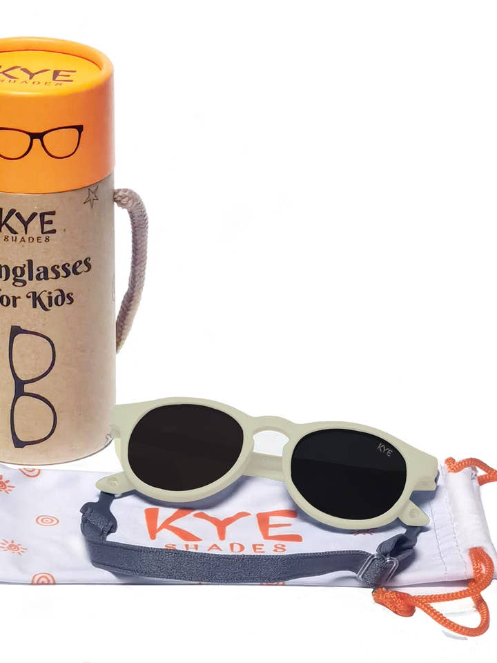 Infant Polarized Sunglasses | Ages 0-12 months | Light Beige for wholesale by Kye Shades
