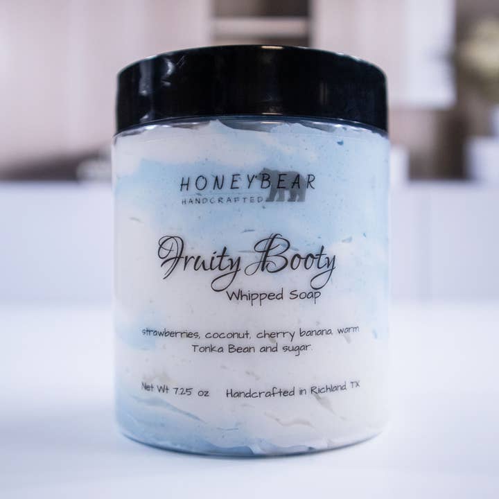 Fruity Booty Whipped Soap for wholesale by Honeybear Handcrafted
