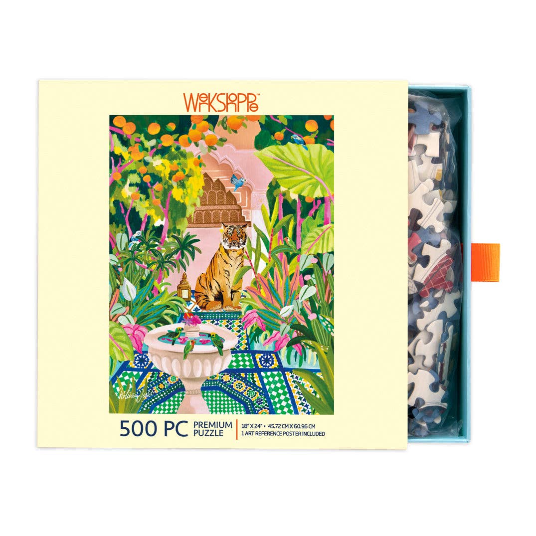 WerkShoppe - Wholesale Puzzle - Adult - Peaceful Oasis and Tiger 500 Piece Puzzle3