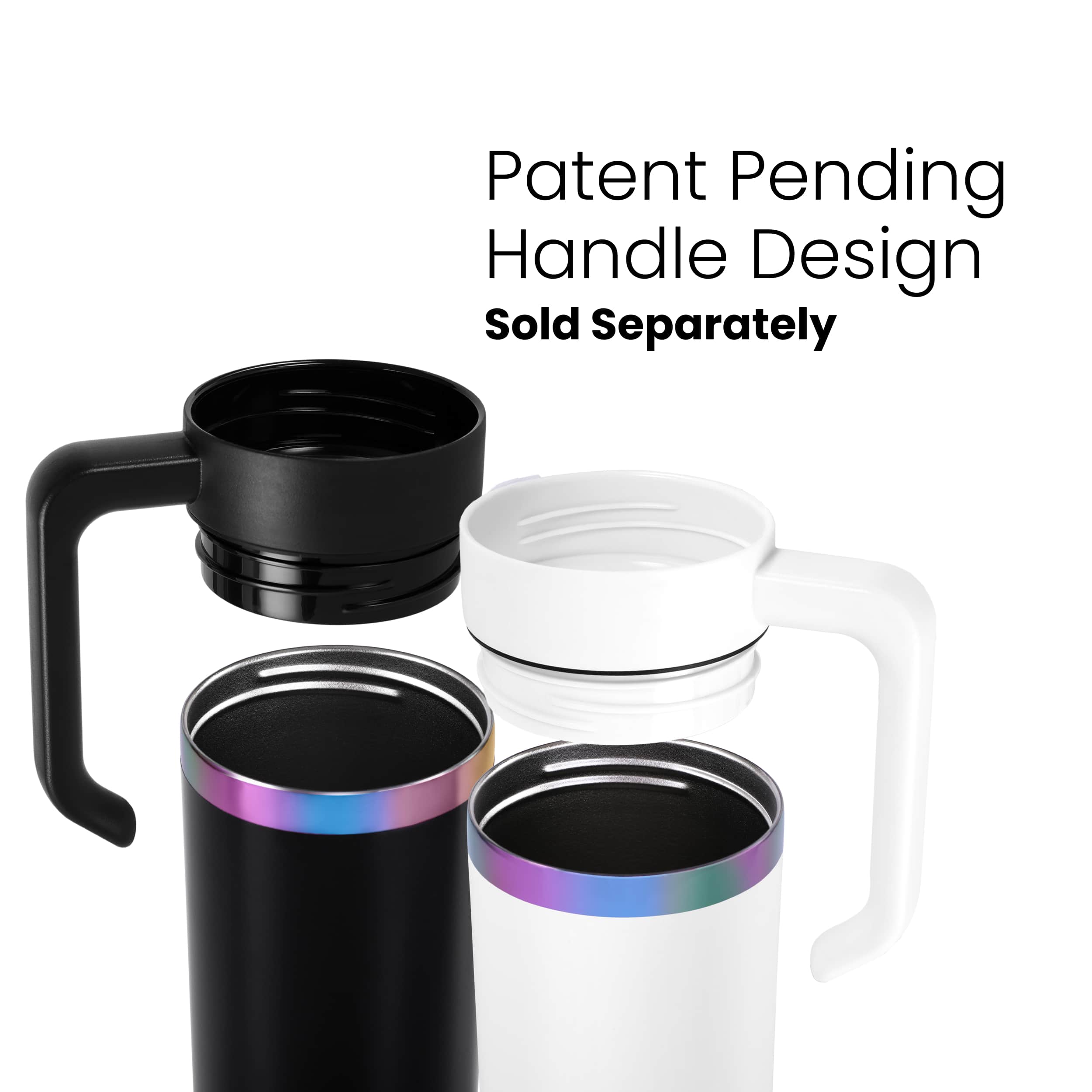 MakerFlo - Wholesale Insulated mug/tumbler - 20oz Skinny Rainbow2