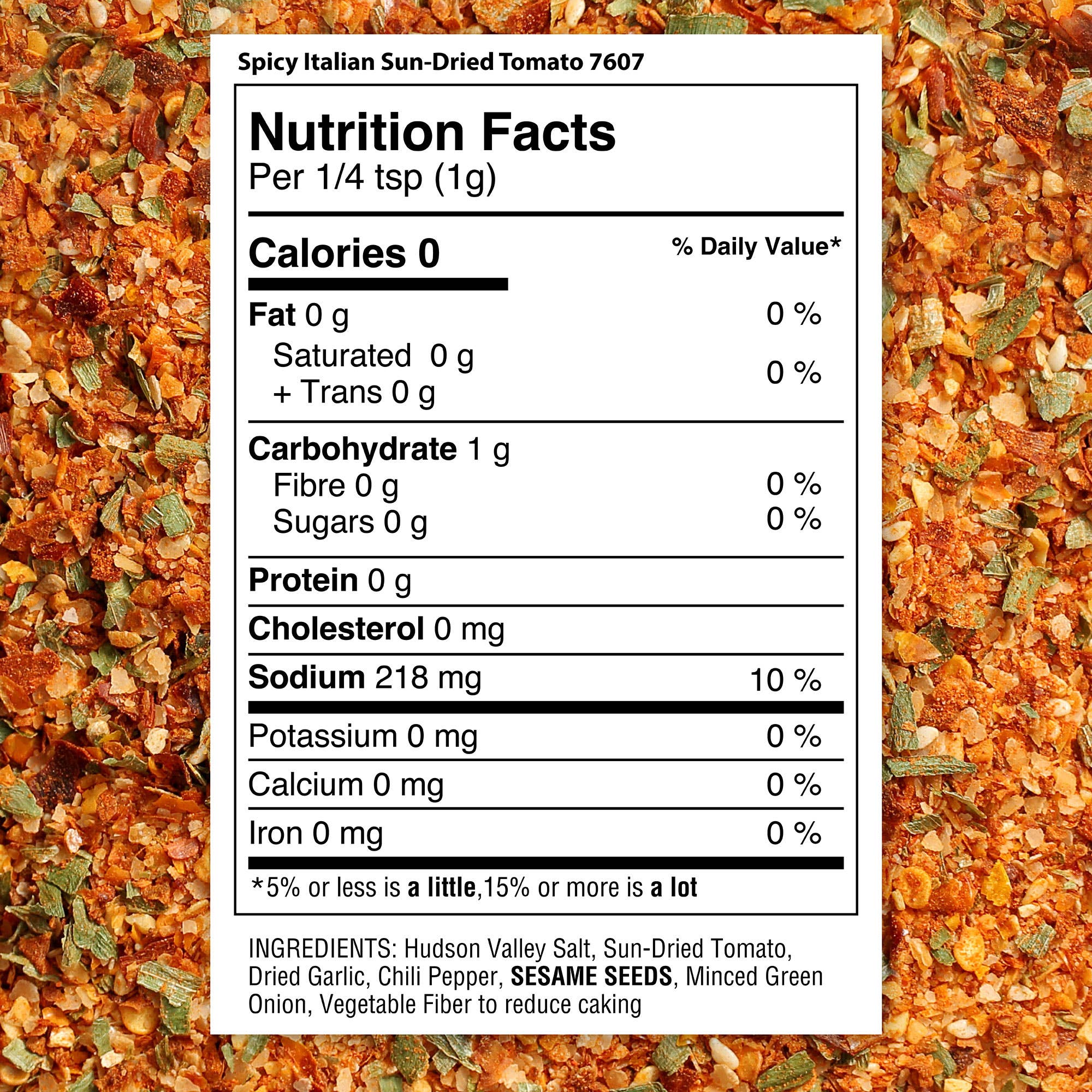 THE SPICE LAB - Wholesale Dried Spice Mix - Spicy Italian Sun-Dried Tomato Seasoning - Case Pack of 63